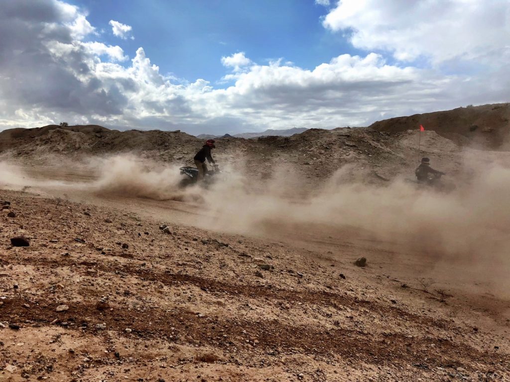 Riders on Mojave Desert ATV Tour